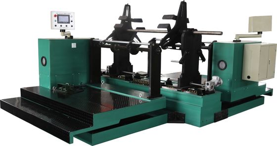 Fabricante de máquinas de remolque de transformadores semiautomáticos de doble cabeza